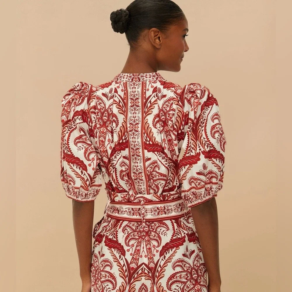 Off-White Tropical Cameo Organic Cotton Romper - Picture 3 of 6